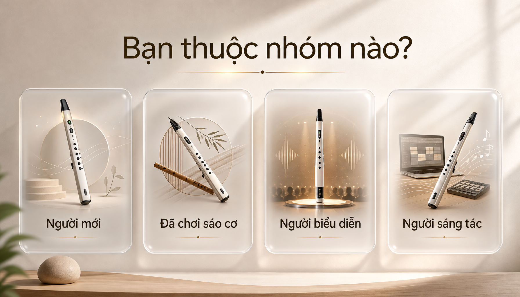 Xác định đúng nhóm nhu cầu giúp bạn chọn sáo điện tử phù hợp