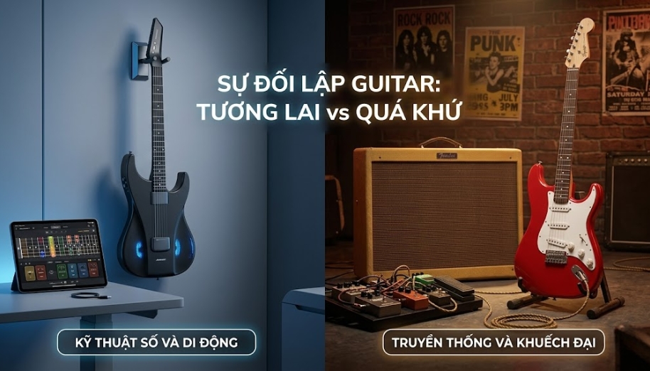Không phải mọi cây guitar dùng điện đều là smart guitar