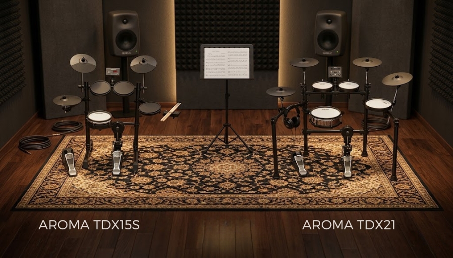 Trống điện tử Aroma có đáng mua? Cách chọn model phù hợp nhất 4 Aroma có hai nhóm chính gồm cơ bản và nâng cấp để học lâu dài