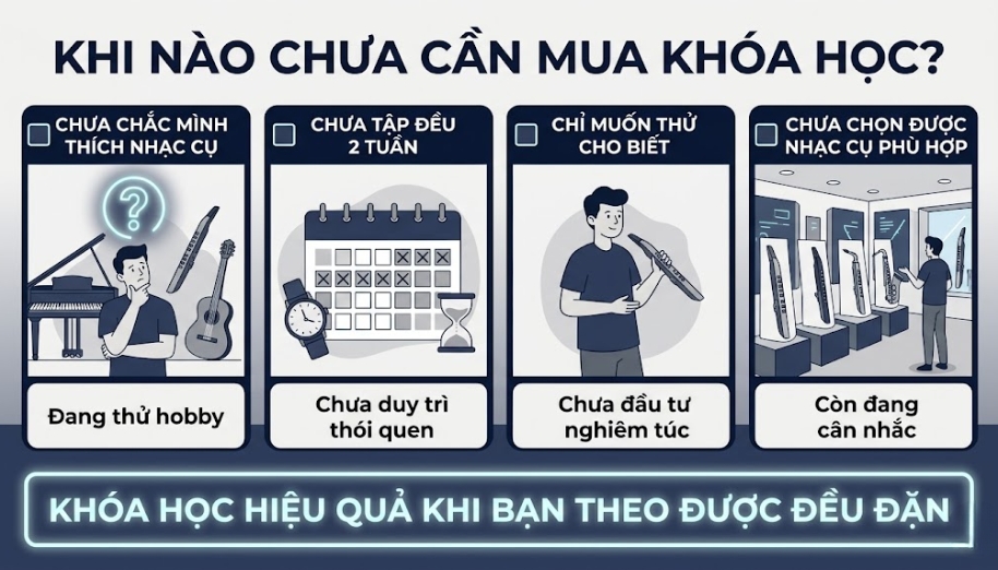 Chưa cần mua khóa học nếu bạn chưa chắc gắn bó