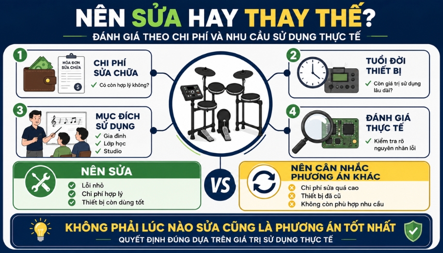 Bảo hành sau sửa chữa thường áp dụng cho đúng hạng mục đã xử lý
