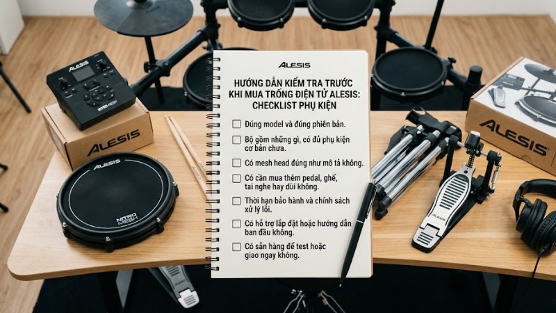 Trống Điện Tử Alesis Của nước nào? Có những loại nào? Có nên mua không? 5 Lưu ý khi mua trống điện tử Alesis để đúng nhu cầu