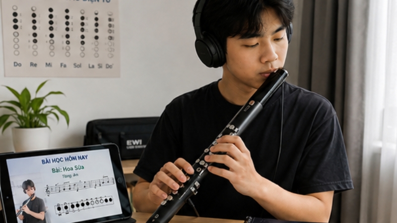7 lỗi học sáo điện tử người mới hay gặp và cách khắc phục 4 Kỹ thuật bấm phím chưa ổn nên chuyển ngón thiếu mượt