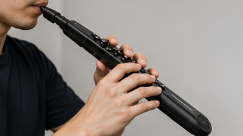 So sánh sáo điện tử vs harmonica - nên chọn nhạc cụ nào? 5 Sáo điện tử người chơi có thể cần thêm thời gian để quen cách cầm, bấm