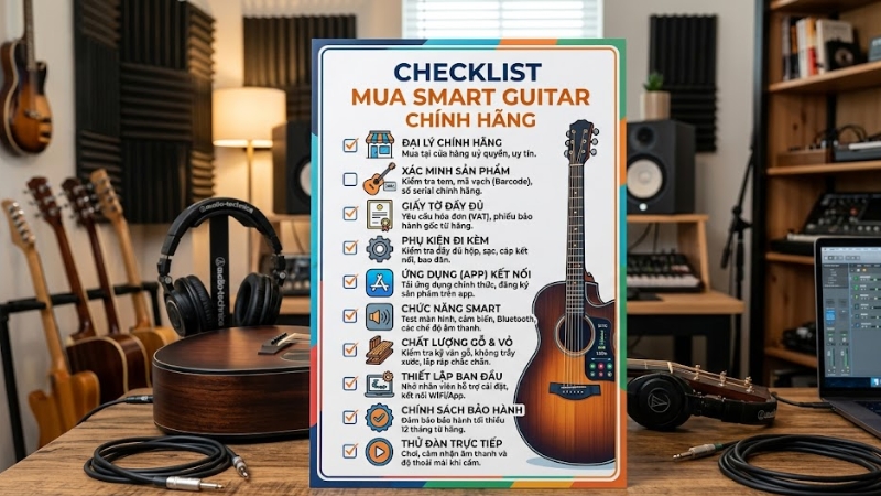 Top 4 các hãng smart guitar tốt nhất hiện nay bạn nên biết 9 Checklist trước khi chốt mua Smart Guitar