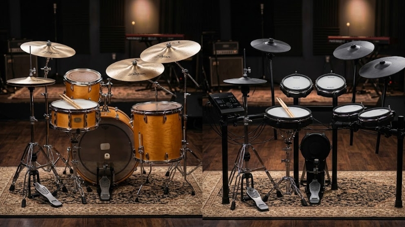 Nên chọn trống acoustic hay điện tử? Hướng dẫn cho người mới 2 So sánh trống acoustic và trống điện tử theo 5 tiêu chí