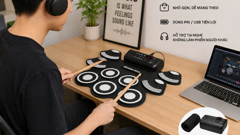 Khi nào nên mua trống điện tử mini cho luyện tập tại nhà