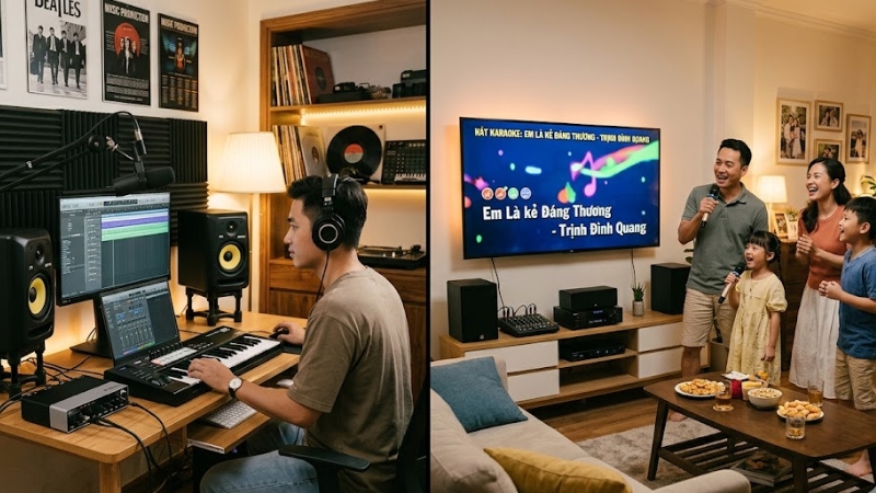 Loa kiểm âm có hát karaoke được không? Giải đáp chi tiết 2 So sánh loa kiểm âm với loa thường khi hát karaoke