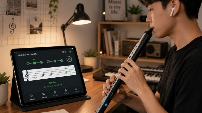 7 lỗi học sáo điện tử người mới hay gặp và cách khắc phục 1 Sáo điện tử dễ tạo âm hơn nhưng không thay thế kỹ năng người học