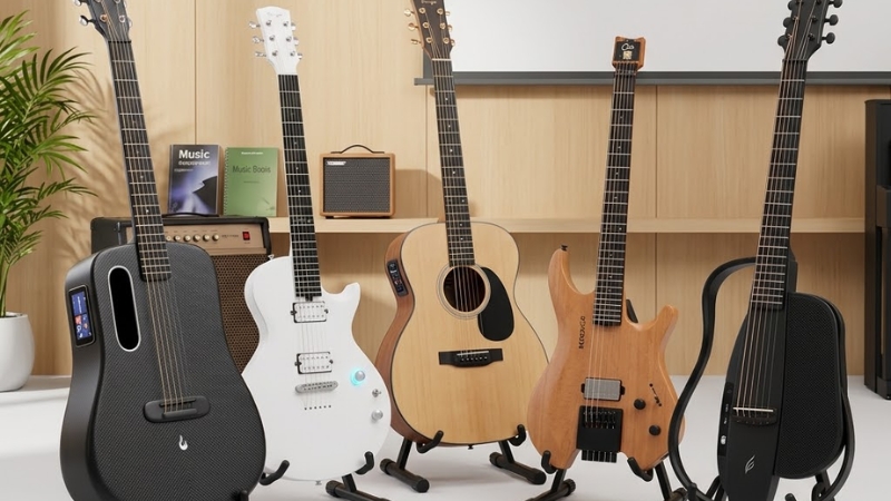 Top 5 Smart Guitar Tốt Nhất Nên Mua Cho Người Mới Bắt Đầu 8 So sánh smart guitar Lava Me 4 Enya GTRS