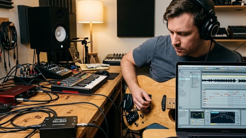 MIDI Controller guitar là gì? Cách hoạt động và khác gì guitar thường 2 Cách hoạt động midi controller guitar