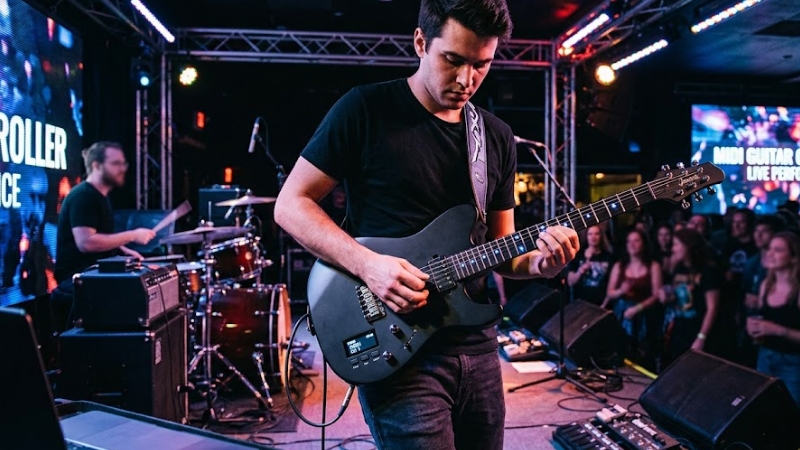 MIDI Controller guitar là gì? Cách hoạt động và khác gì guitar thường 1 MIDI controller guitar là gì thiết bị điều khiển MIDI dạng guitar