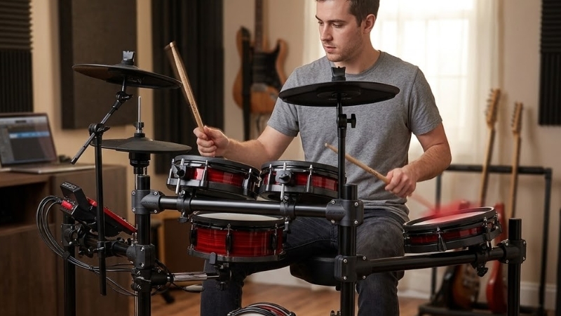 Trống Điện Tử Alesis Của nước nào? Có những loại nào? Có nên mua không? 3 Alesis Debut là nhóm phù hợp cho người mới hoặc trẻ em