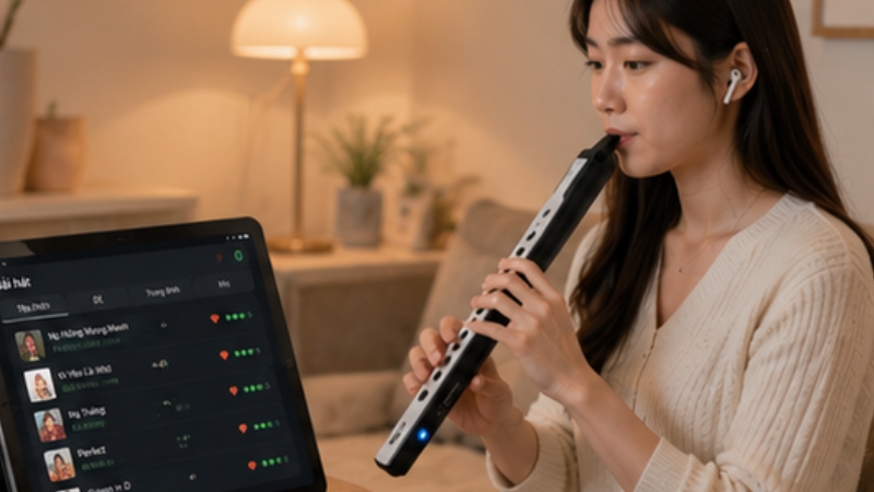 7 lỗi học sáo điện tử người mới hay gặp và cách khắc phục 2 Thực hành sáo điện tử tại nhà giúp nâng cao kỹ năng từng ngày