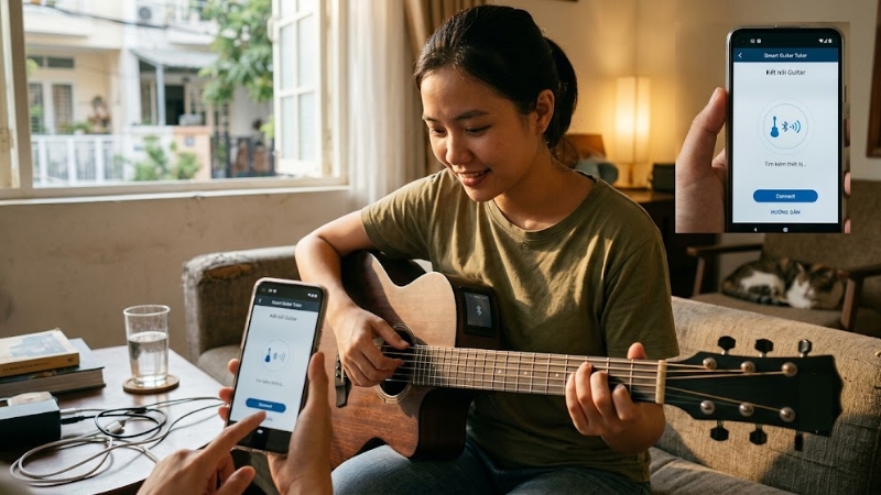7 Sai lầm khi mua Smart Guitar khiến người mới tốn tiền lãng phí 3 Ứng dụng hỗ trợ trên smart guitar là tiêu chí cần chú ý
