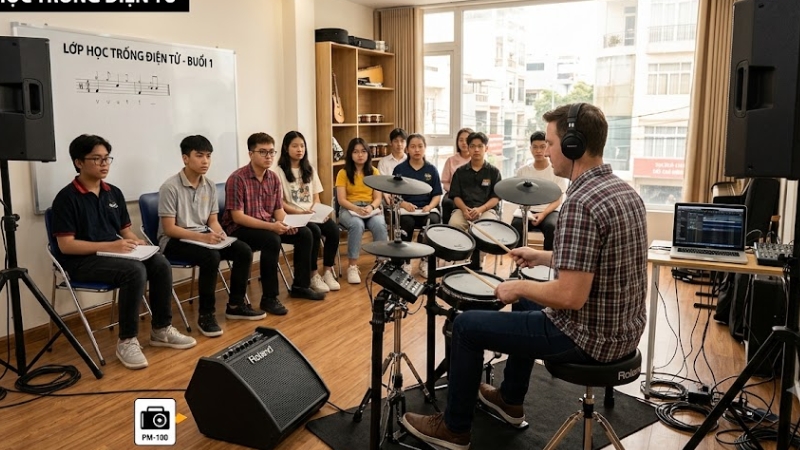 Nên dùng loa hay tai nghe cho trống điện tử