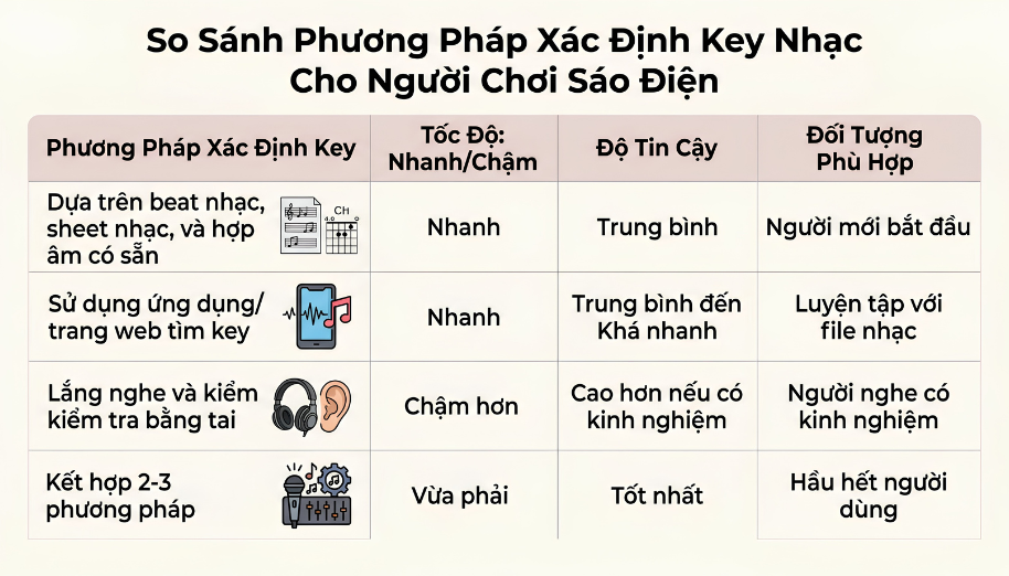 Tone sáo điện tử là gì? Cách chỉnh tone sáo chơi khớp beat nhạc 4 3 phương pháp xác định tone bài hát cho người mới